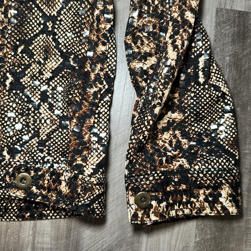 Ruby Rd. Gloss Snakeskin Lightweight Jacket - 14p - image 3